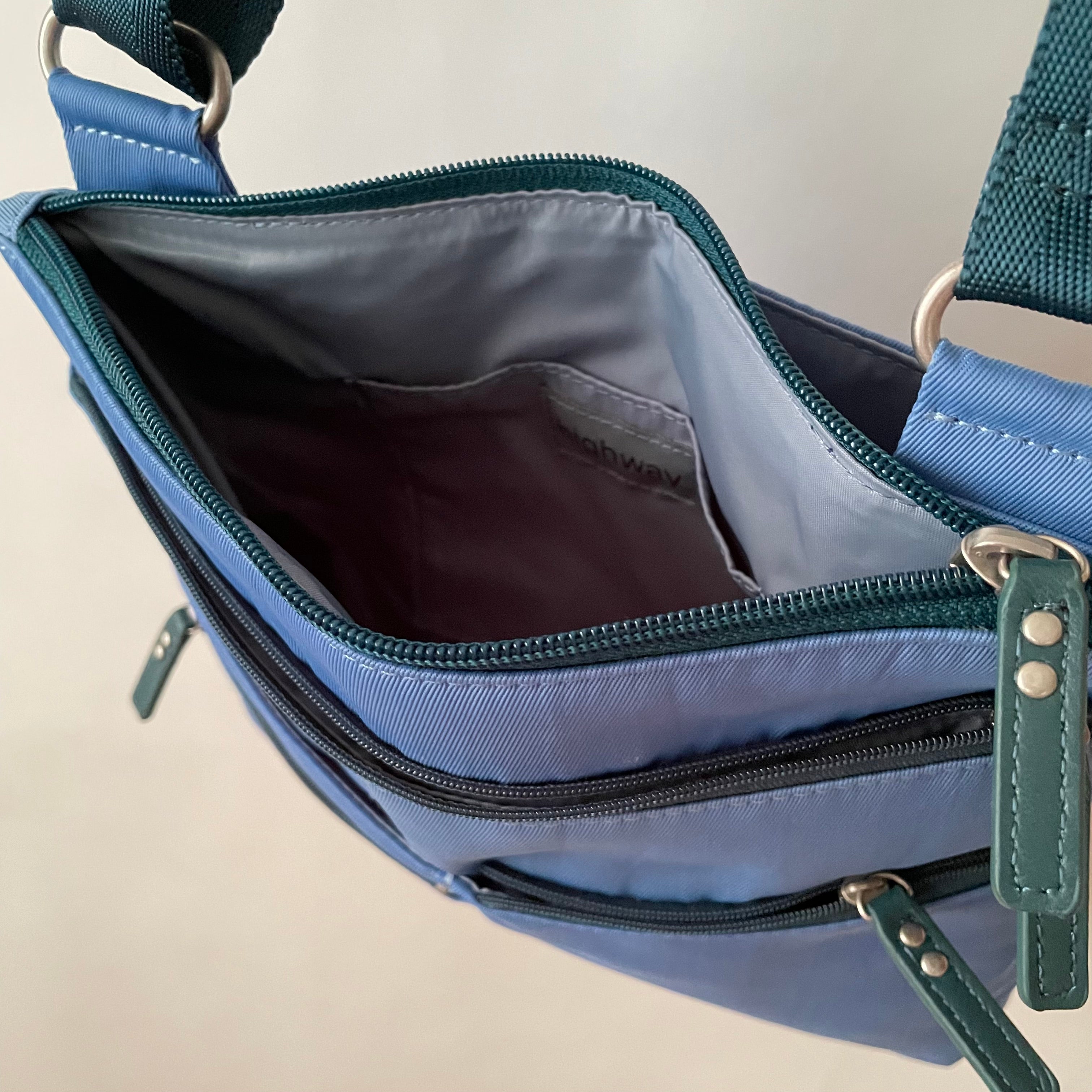 NICO - Coastal Blue x Azure | Multi-Pocket Shoulder Bag | Small